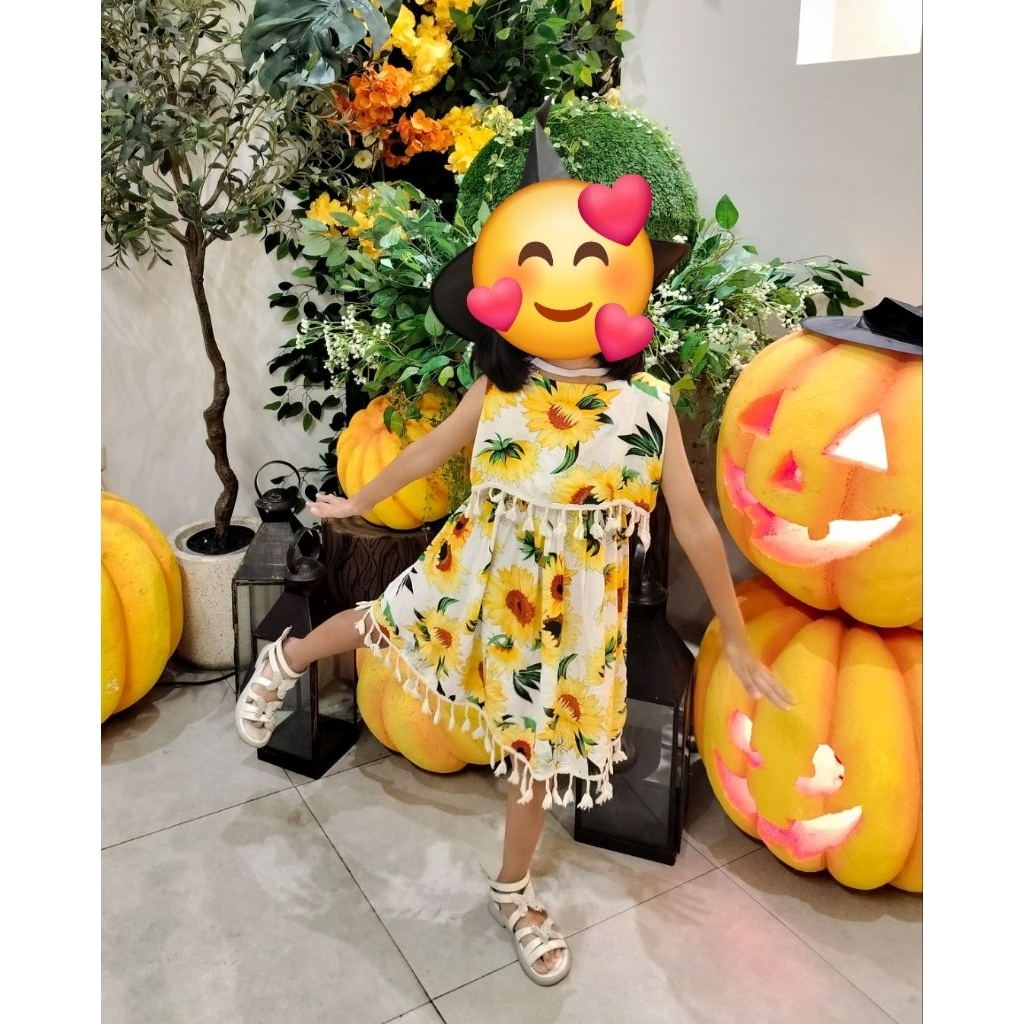 Preelove dress anak bohemian 6-8T