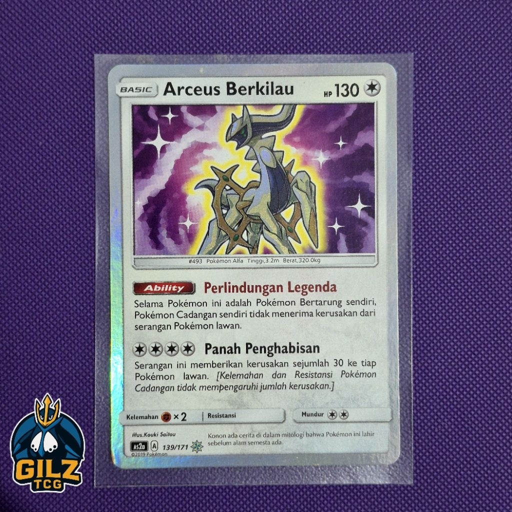 Kartu Pokemon Arceus Berkilau Holo 139/171