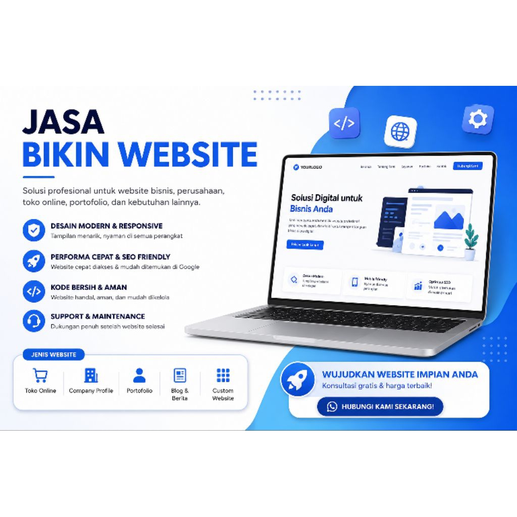 jasa bikin website profesional harga termurah d Shopee.