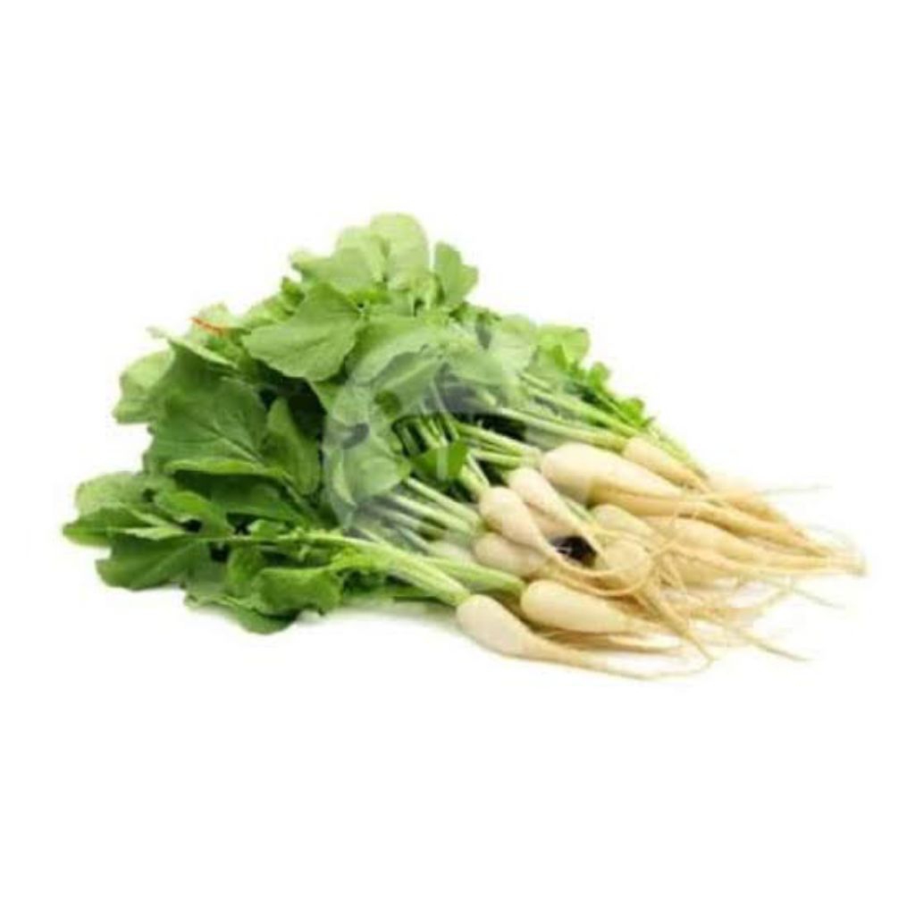 daun Lobak Putih 1kg ,lobak daun,lalapan daun lobak- Segar, Praktis, Berkualitas