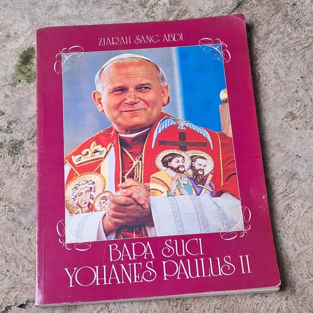 Buku katolik original vintage 1989 Ziarah Sang Abdi Paus Yohanes Paulus 2 kunjungan Ke Indonesia