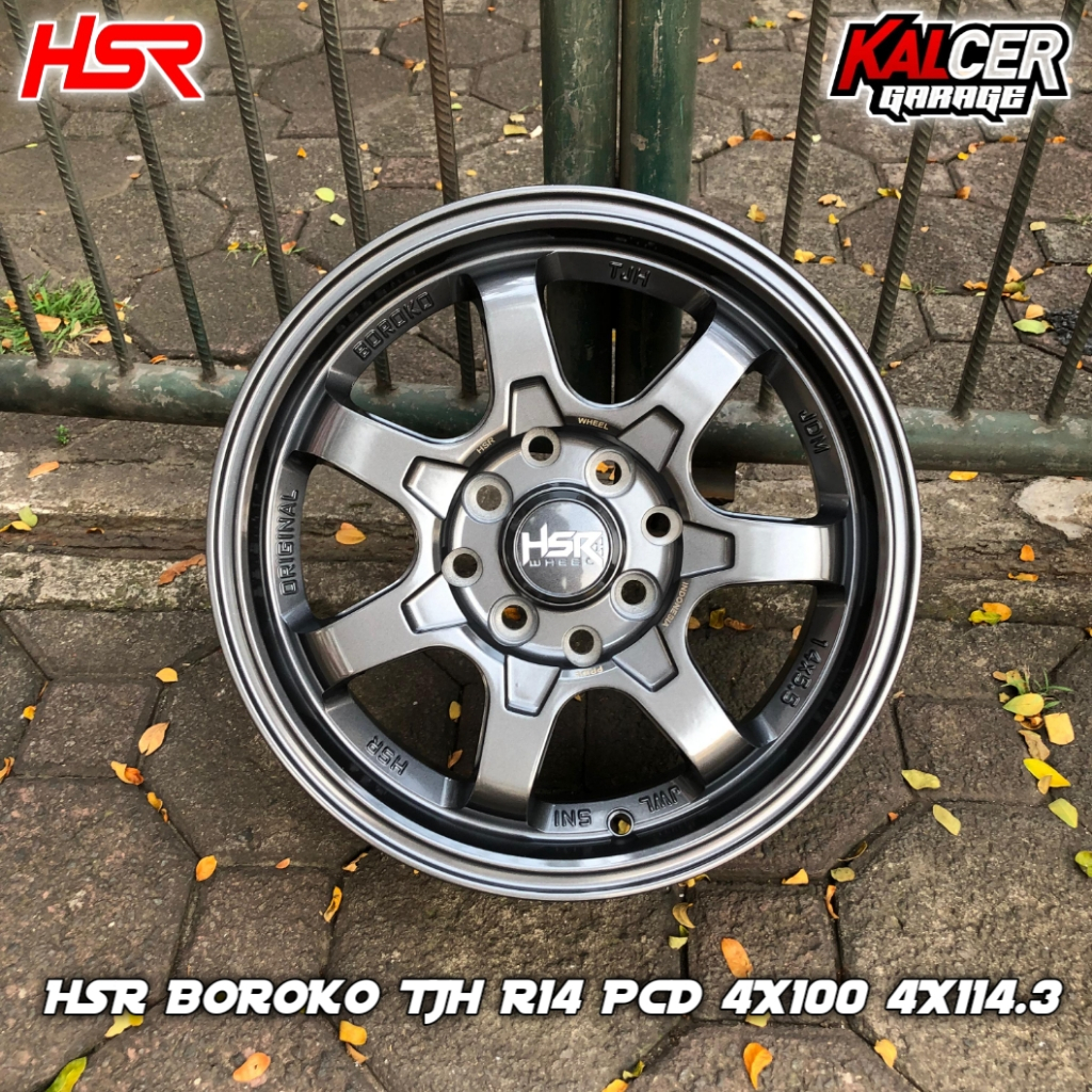 VELG RACING TE37 R14 WARNA IRIDIUM GREY HSR BOROKO TJH