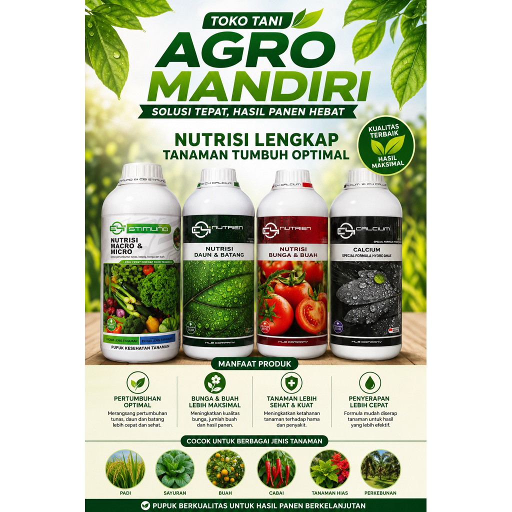 NUTRISI C4 NUTRIEN,CALSIUM, BUNGA DAN BUAH +MICRO