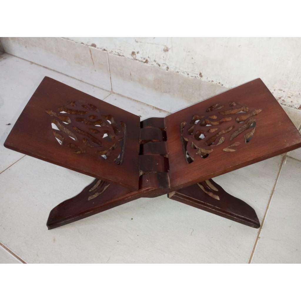meja kayu lipat belajar jadul