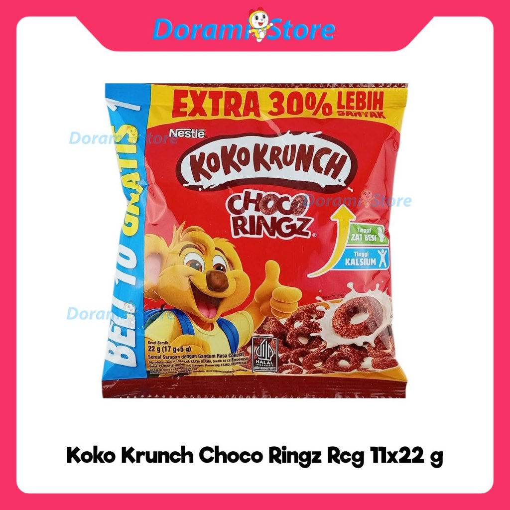 Koko Krunch Ringz Renceng 10 x 22 gr / Cereal Koko Krunch Isi 10 Sachet
