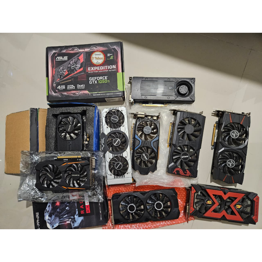 Paket VGA Rusak Nvidia GTX 1080 1060 1050 1050ti 760ti AMD Radeon Rx 580 rx 570 rx 560