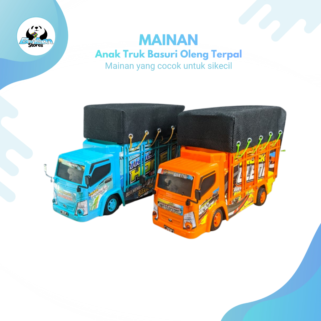 Mainan mobil remote control/Mainan Truck Remote Basuri Oleng Terpal/Mainan Mobil Basuri Truck Oleng/