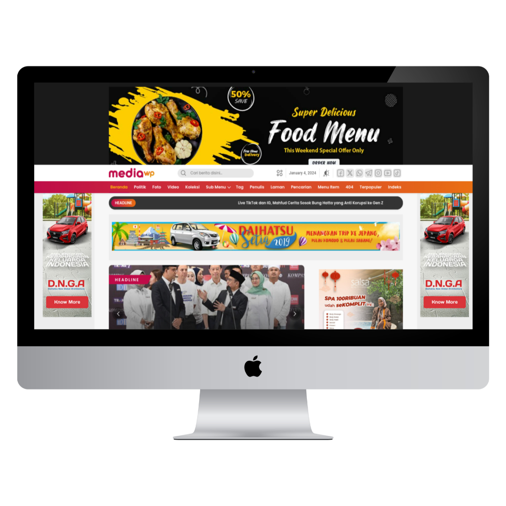 MediaWP, Template WordPress Berita Premium