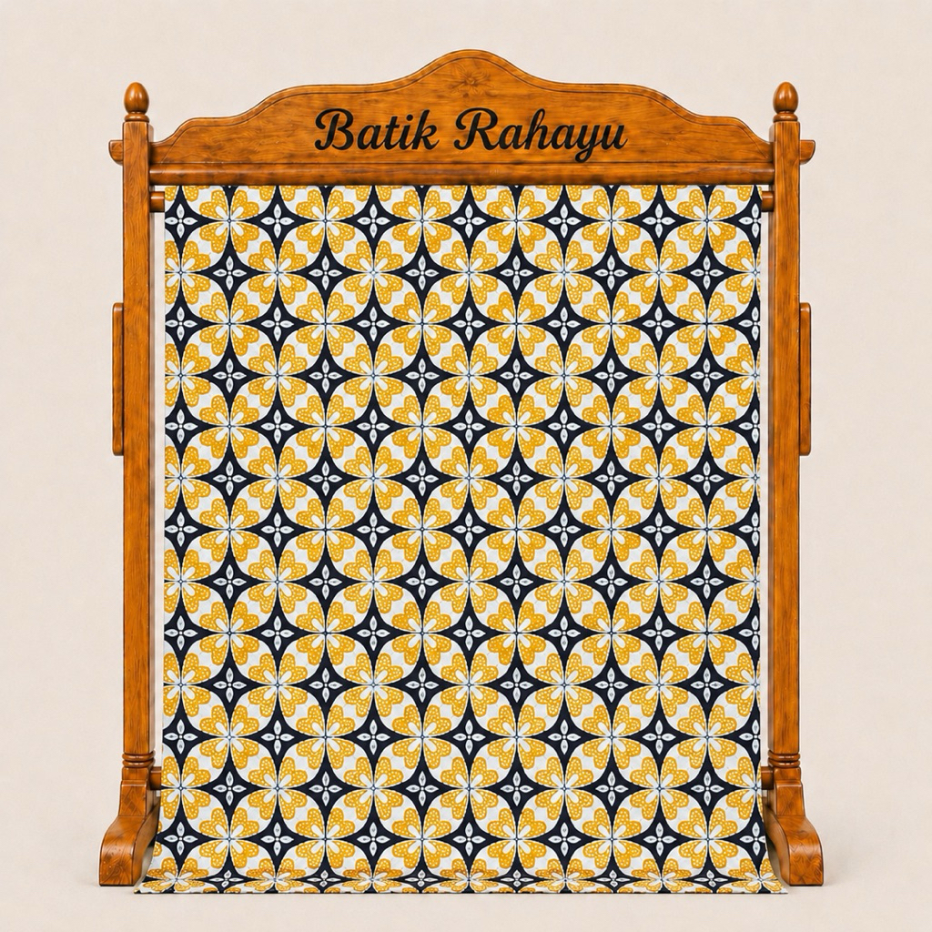 [KAIN BATIK TULIS HITAM KUNING] KAIN BATIK TULIS RAHAYU PREMIUM METERAN PAKAIAN WANITA / KADO / SOUV
