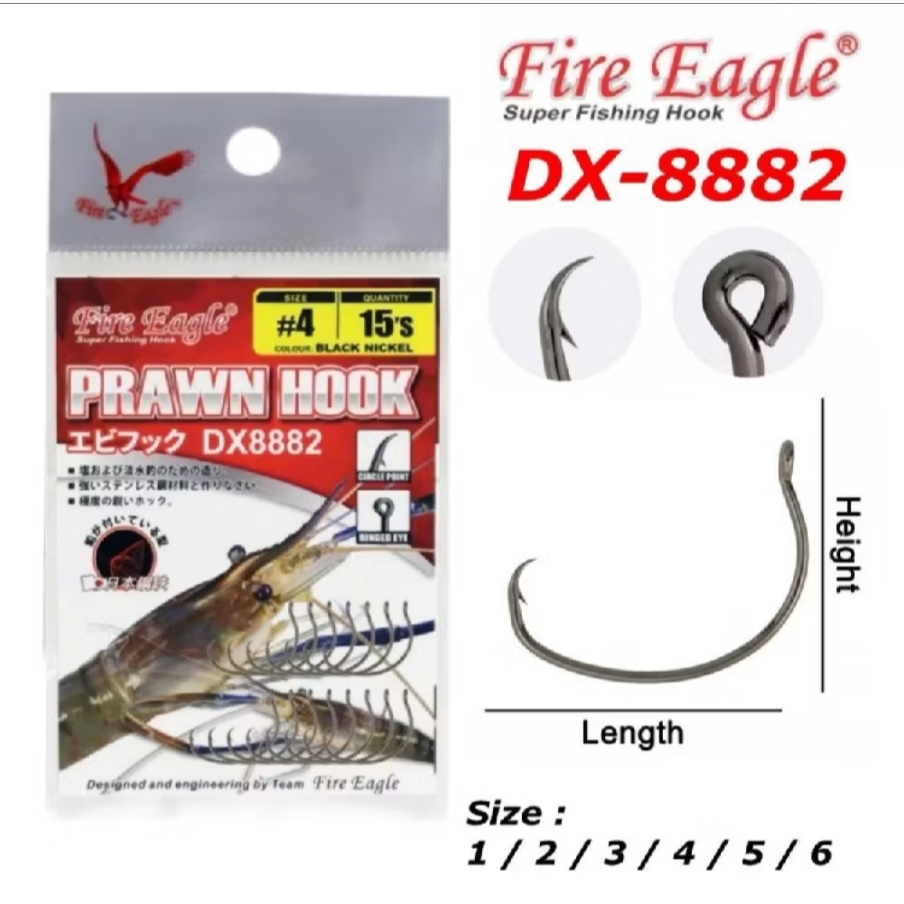 MATA KAIL UDANG FIRE EAGLE DX8882 SIZE:2-3-4-5-6