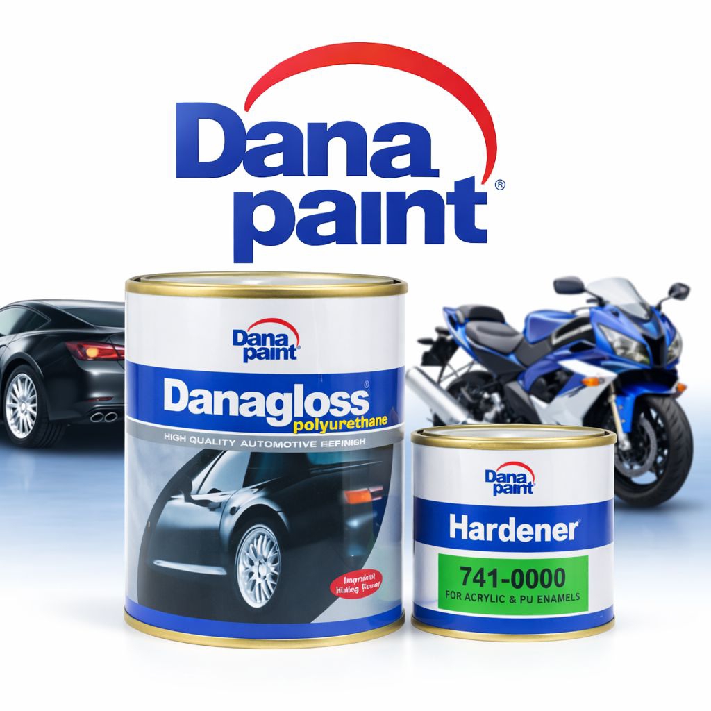 CAT DUCO PU CAT DANAGLOSS PU WHITE GLOSS-0001 CAT MOBIL CAT MOTOR ORIGINAL 1LITER SET