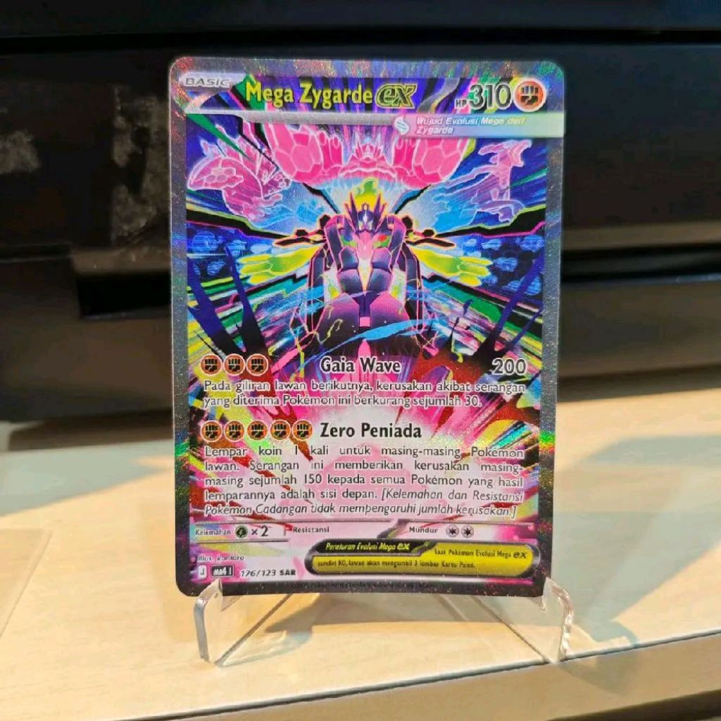 Mega Zygarde Ex SAR MA4 176/123 Pokemon Indonesia