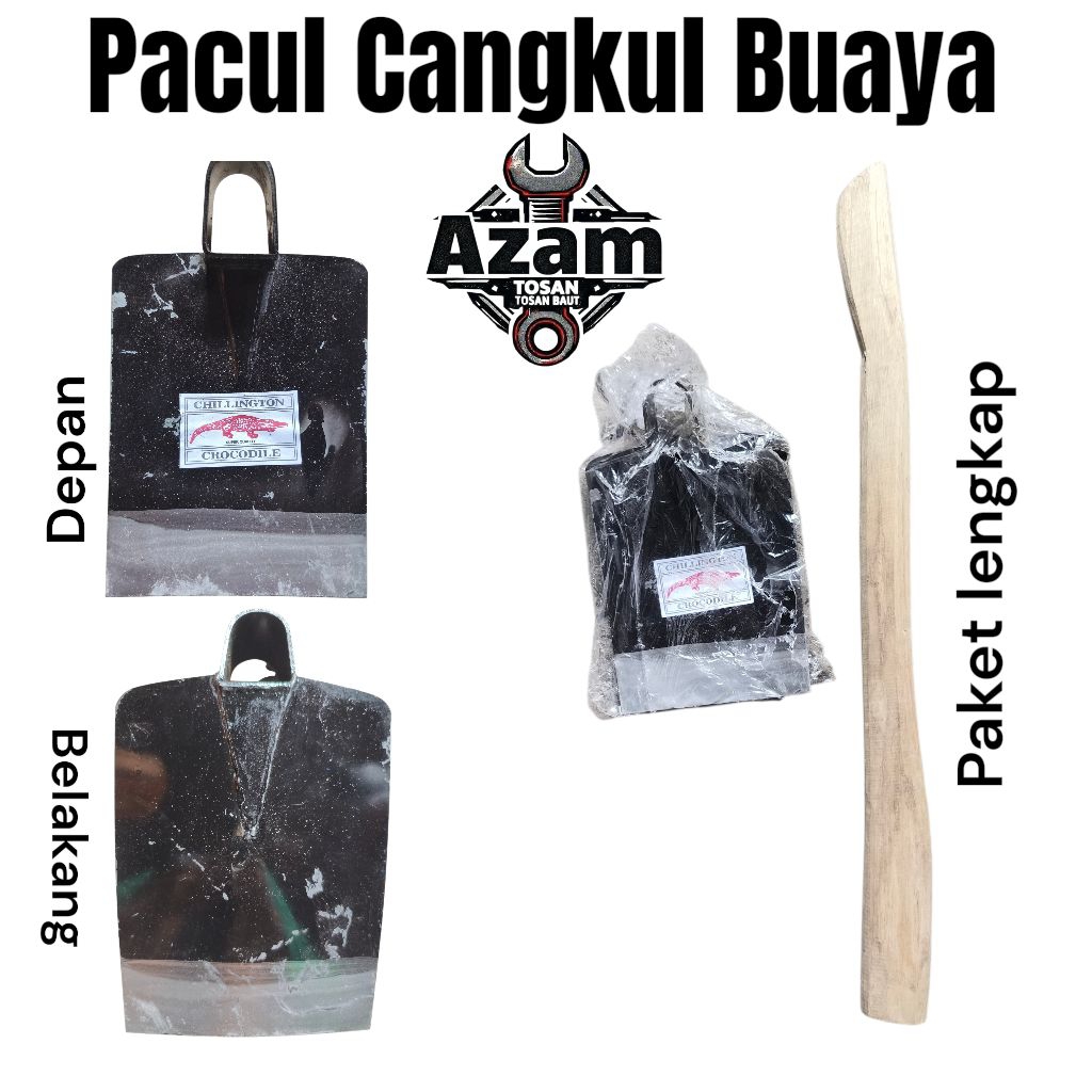 [Paket] pacul + Doran kayu jati Cangkul + Pegangan kayu jati
