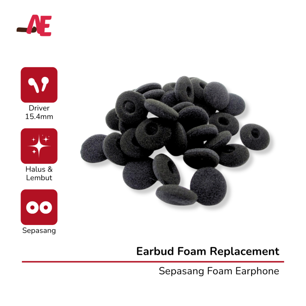 [Sepasang] Earbud Foam Replacement Earphone Vido Kgis