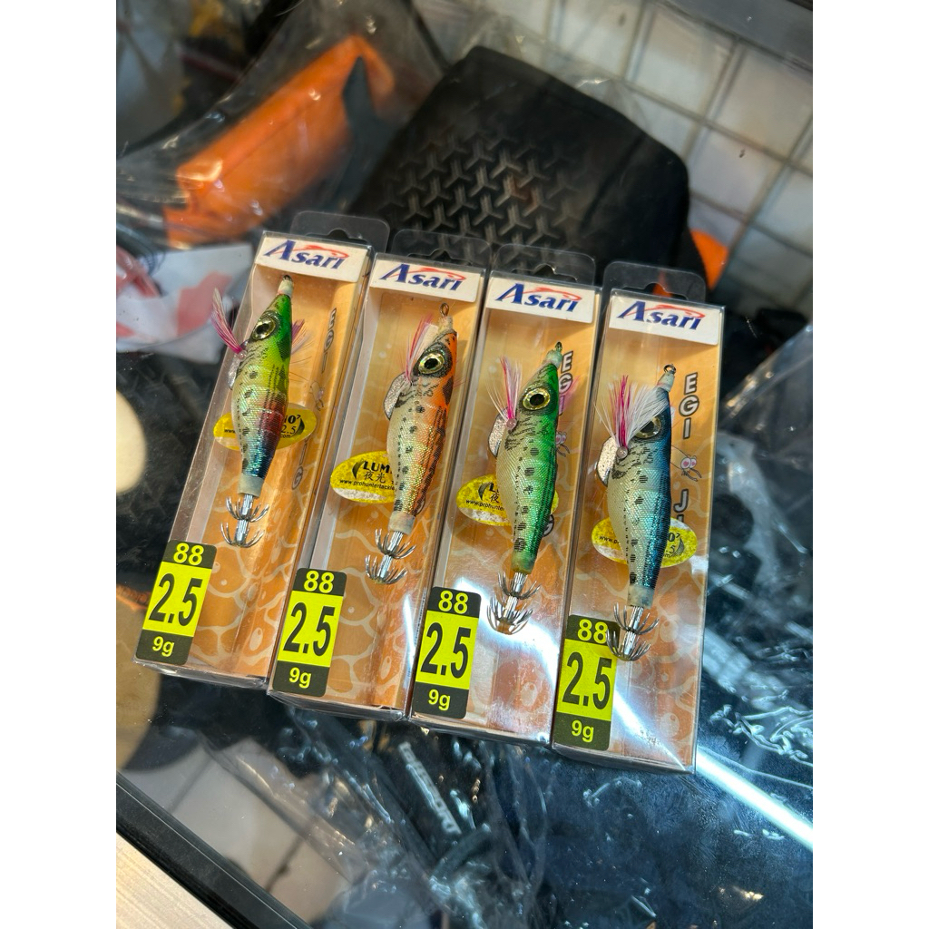 umpan cumi egi asari luminos nyala dalam gelap