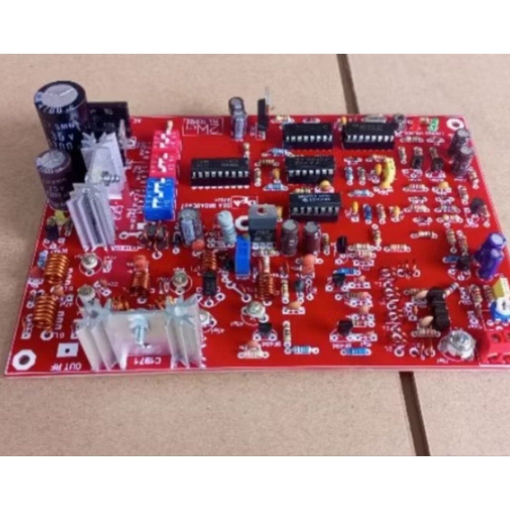 kit pemancar fm pll 5w tc9122  + dioda catudaya