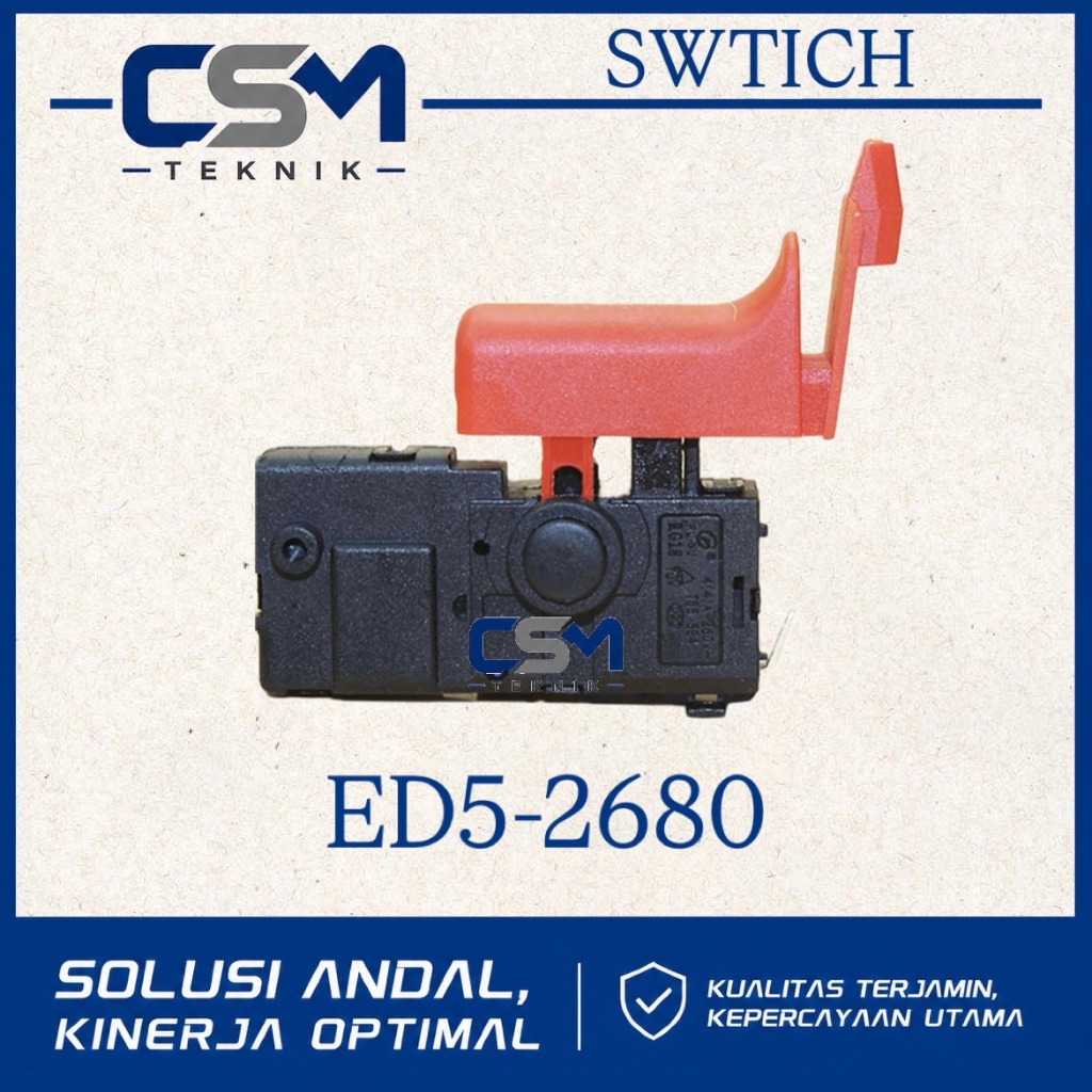 SWITCH ROTARY HAMMER EDON ED5-2680 SAKLAR BOR EDON ED5-2680