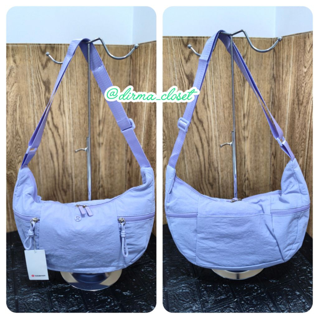 NEW - Lululemon Original Slouchy Bag Small "Lilac" / Lululemon Sling Bag Slouchy Small "Ungu"