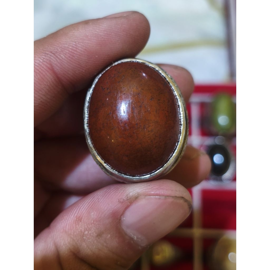 Cincin Batu Akik Hati Ayam Jesper