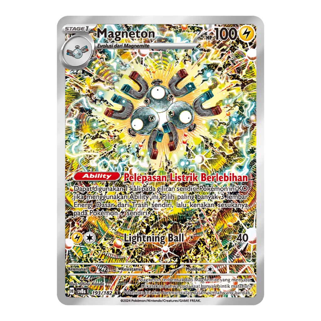 (Ready) Magneton AR Shinji Kanda Indonesia - Pokemon TCG SV8s