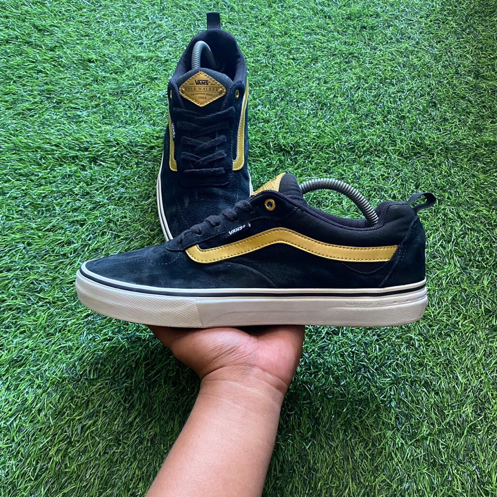 vans kyle walker pro black metallic gold 44.5/29cm