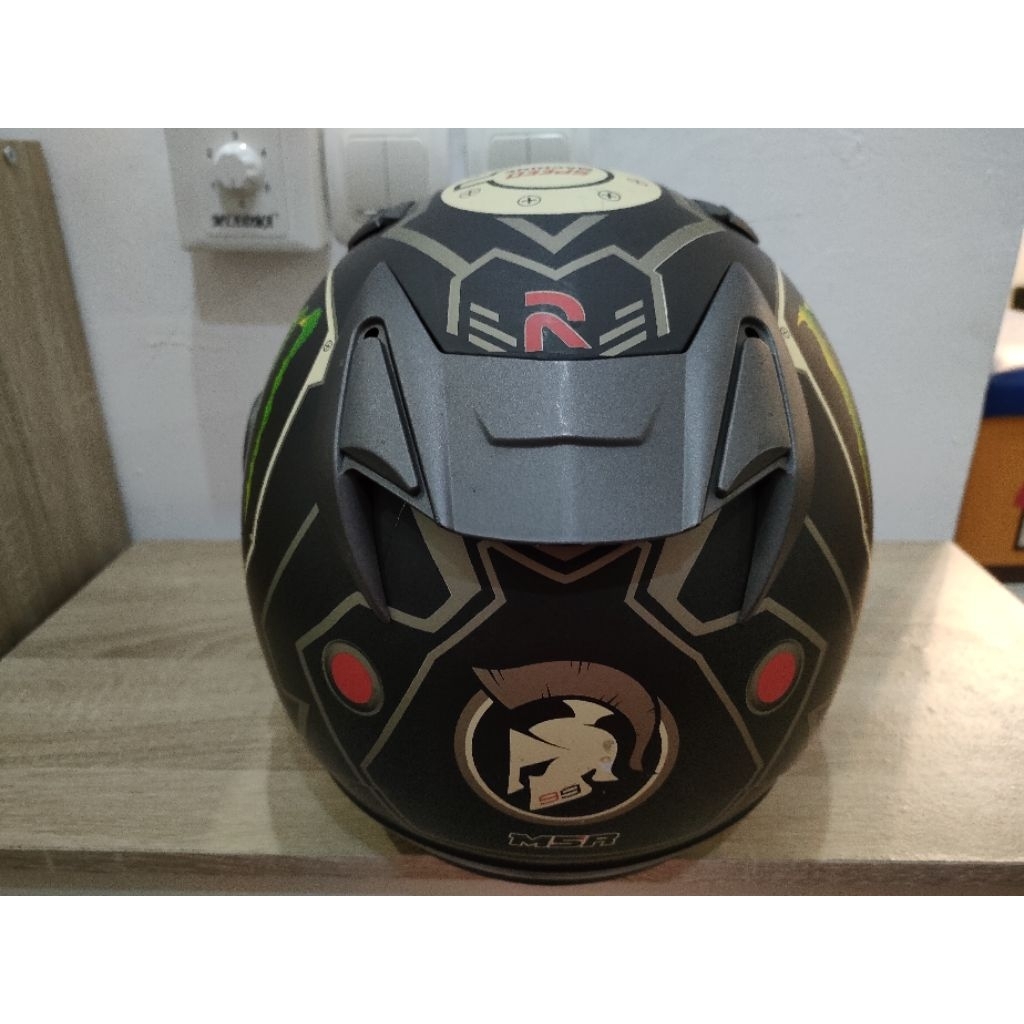 Helm Half Face MSR Monster Energy Second