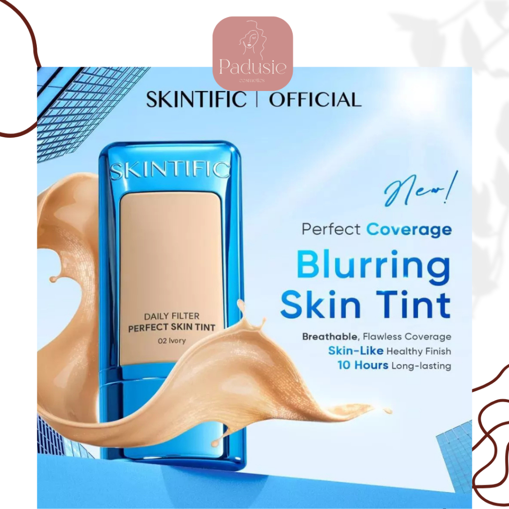 SKINTIFIC - Perfect Coverage Blurring Skin Tint – Cocok Kulit Berminyak/Berjerawat/Semua Jenis