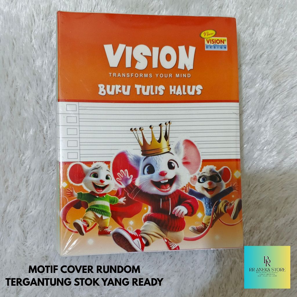 Buku Tulis Halus Vision 38 / Buku Latin 38 / Buku Tulis Ecer / Buku Tulis 1 Pak / Buku / Alat Tulis 