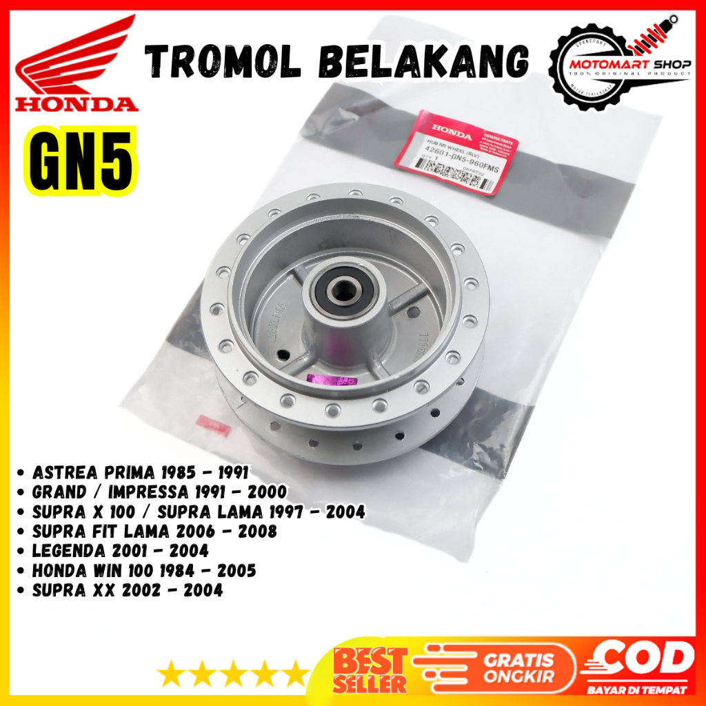 Tromol Belakang Honda Grand Ori / Tromol Supra lama / Tromol Supra FIT lama - 42601-GN5-960