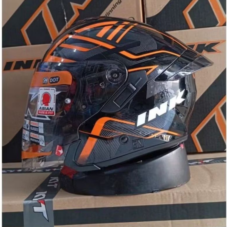 Helm ink terra 2 #1 black orange glossy helm ink original
