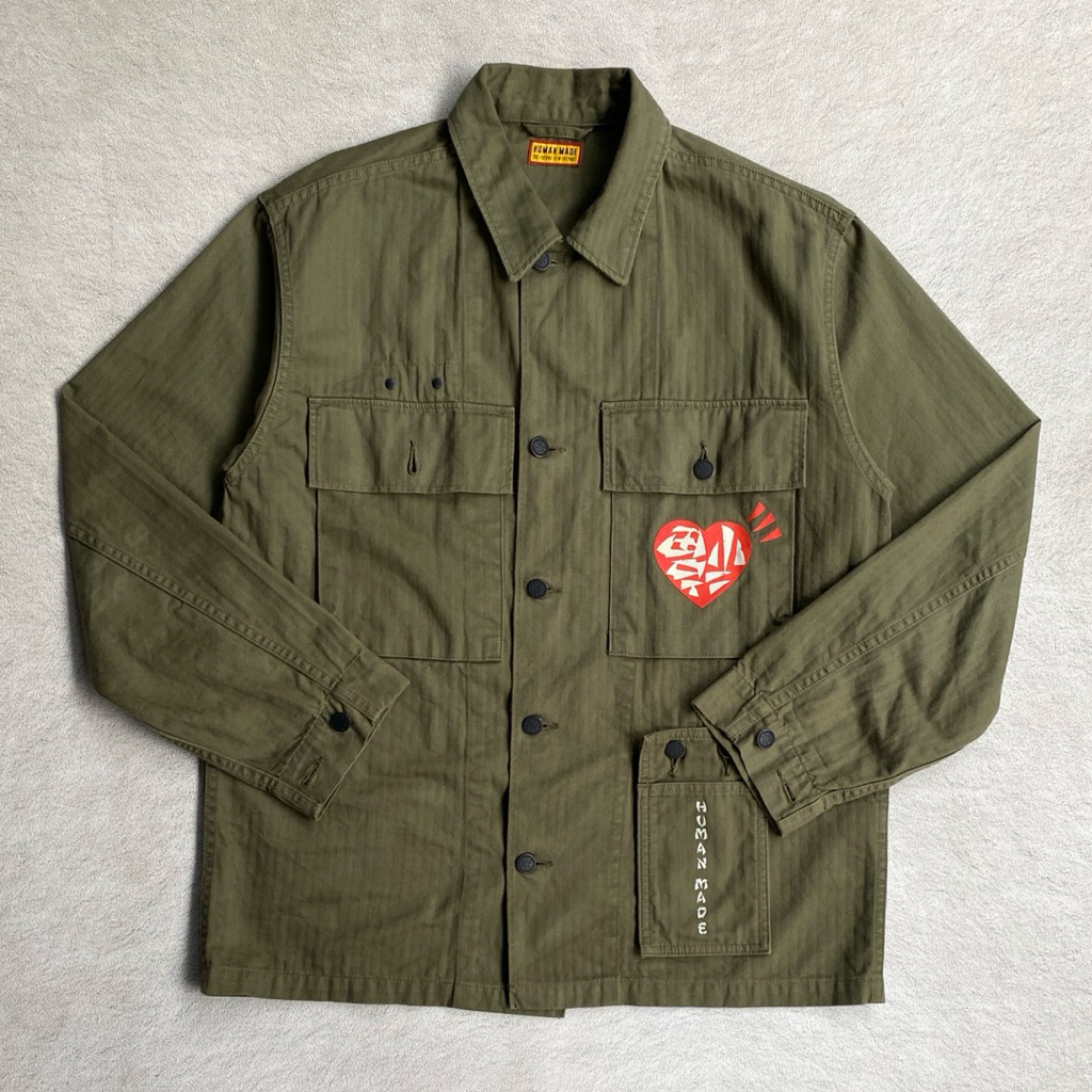 Human Made Military Shirt - Olive Green