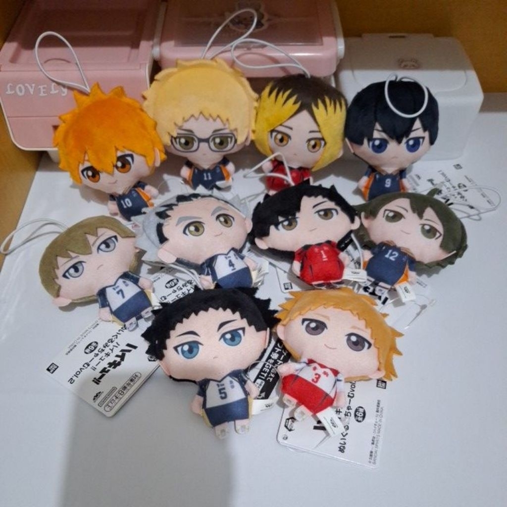 [Ori] Haikyuu Plush Charm Vol. 1 & Vol.2 | Official Small Merchandise Anime Plushie Keychain Strap S