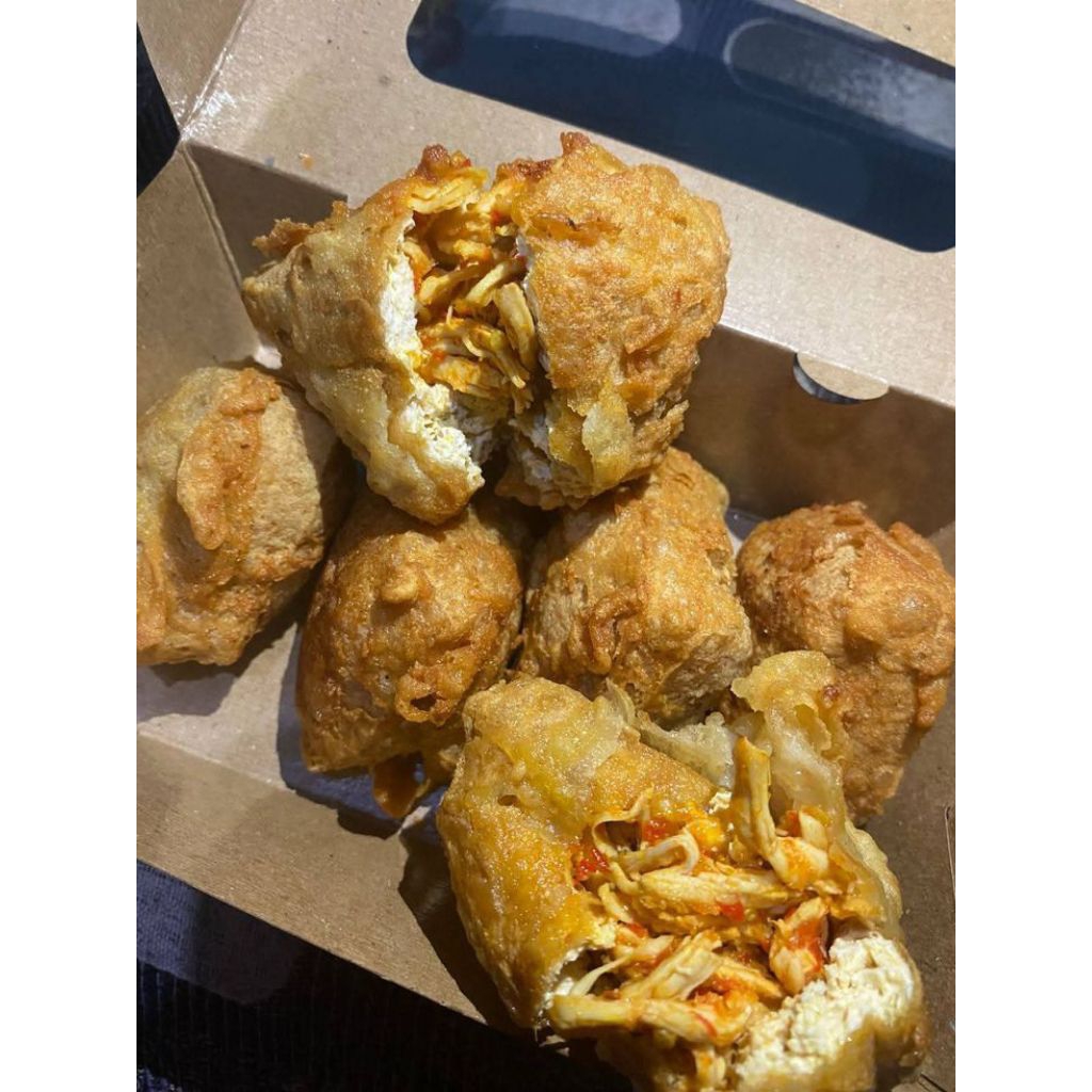 tahu isi ayam pedas