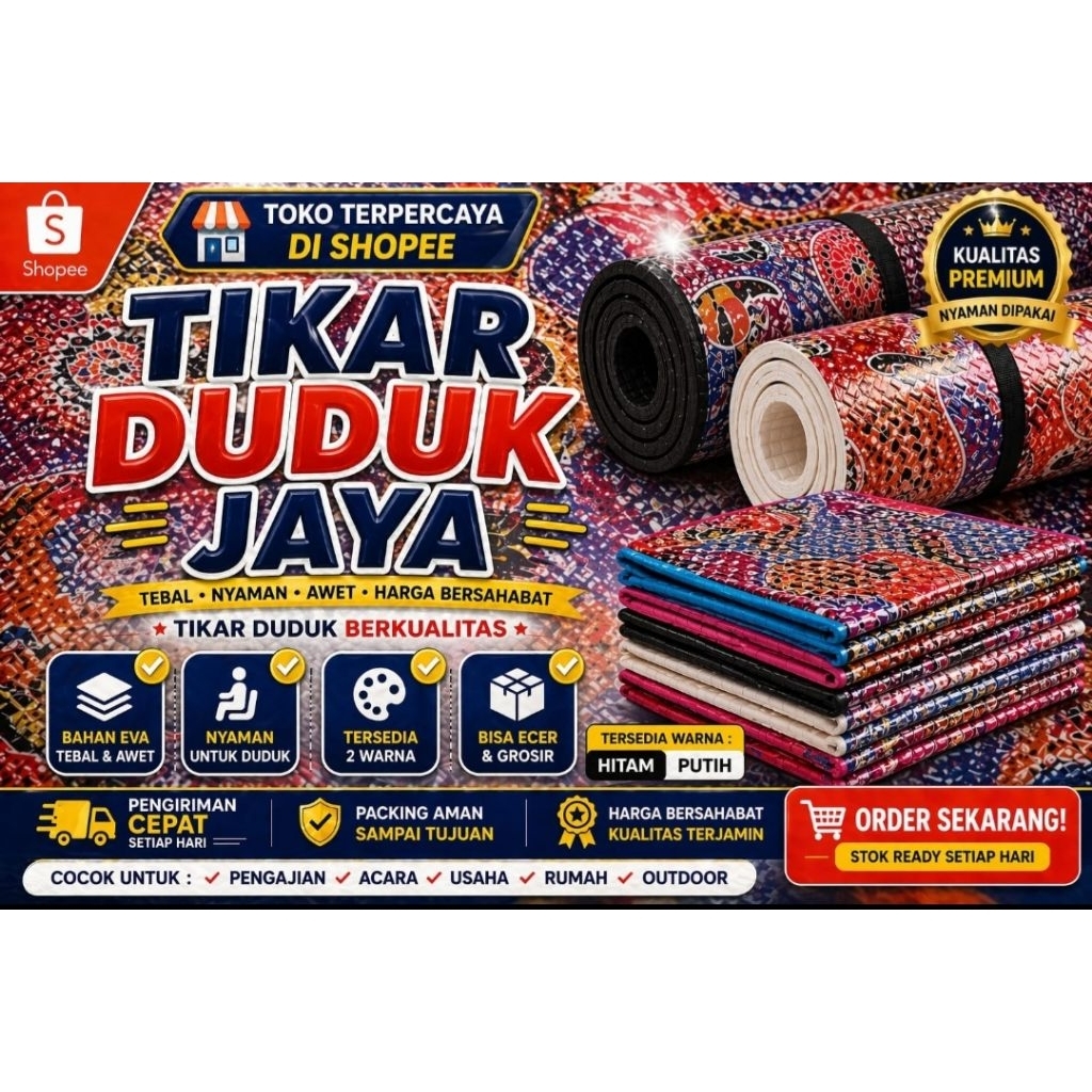TIKAR.DUDUK.KUALITAS.PREMIUM.BAHAN.SPONS.EVA.UKURAN.1.1MM