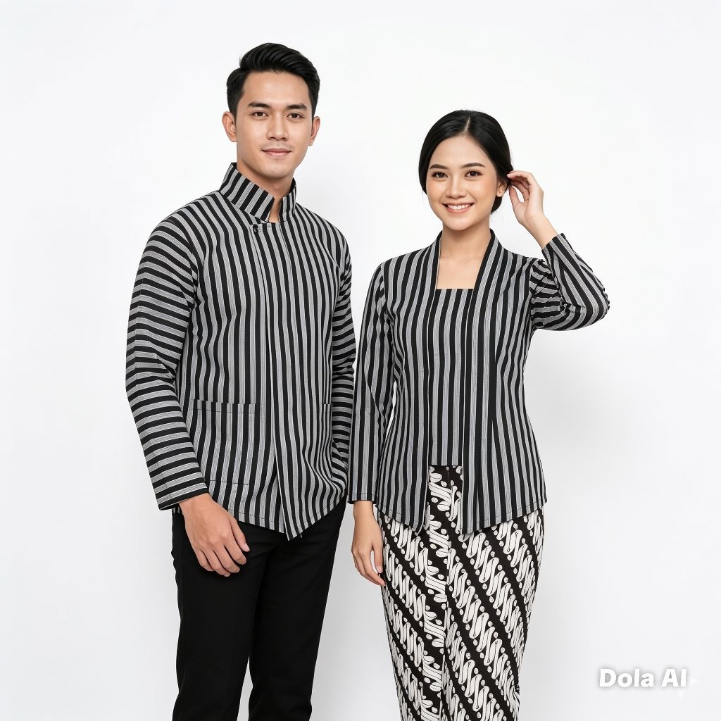 Baju lurik Coupel jawa modern | Atasan pria wanita | Wisuda kondangan