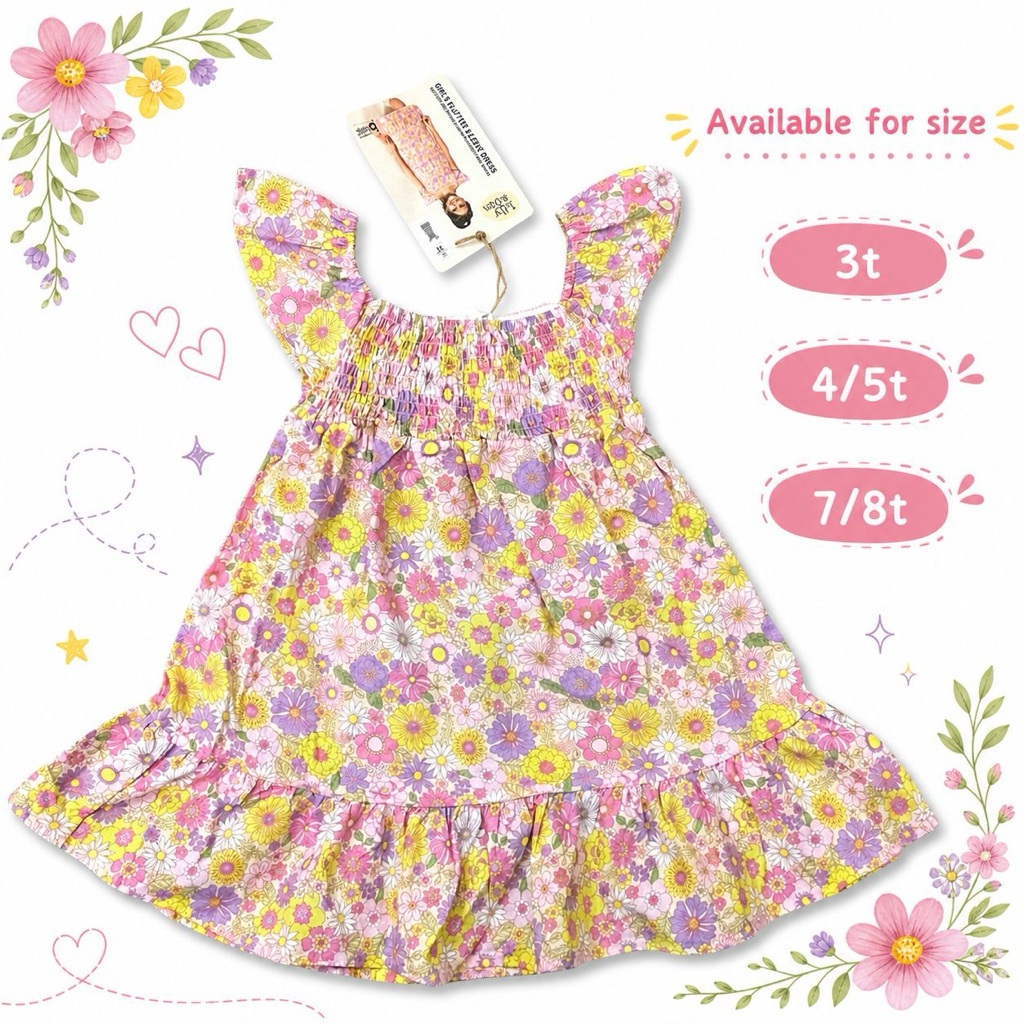 Dress Smoke Bunga Anak