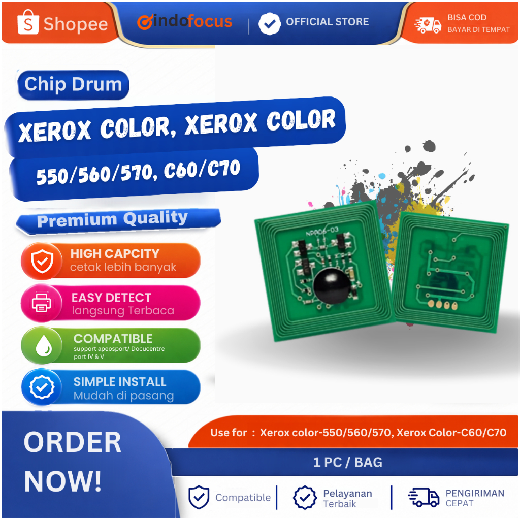 Chip Drum Xerox Color 550/560/570, Xerox Color-C60/C70 - INDOFOCUS