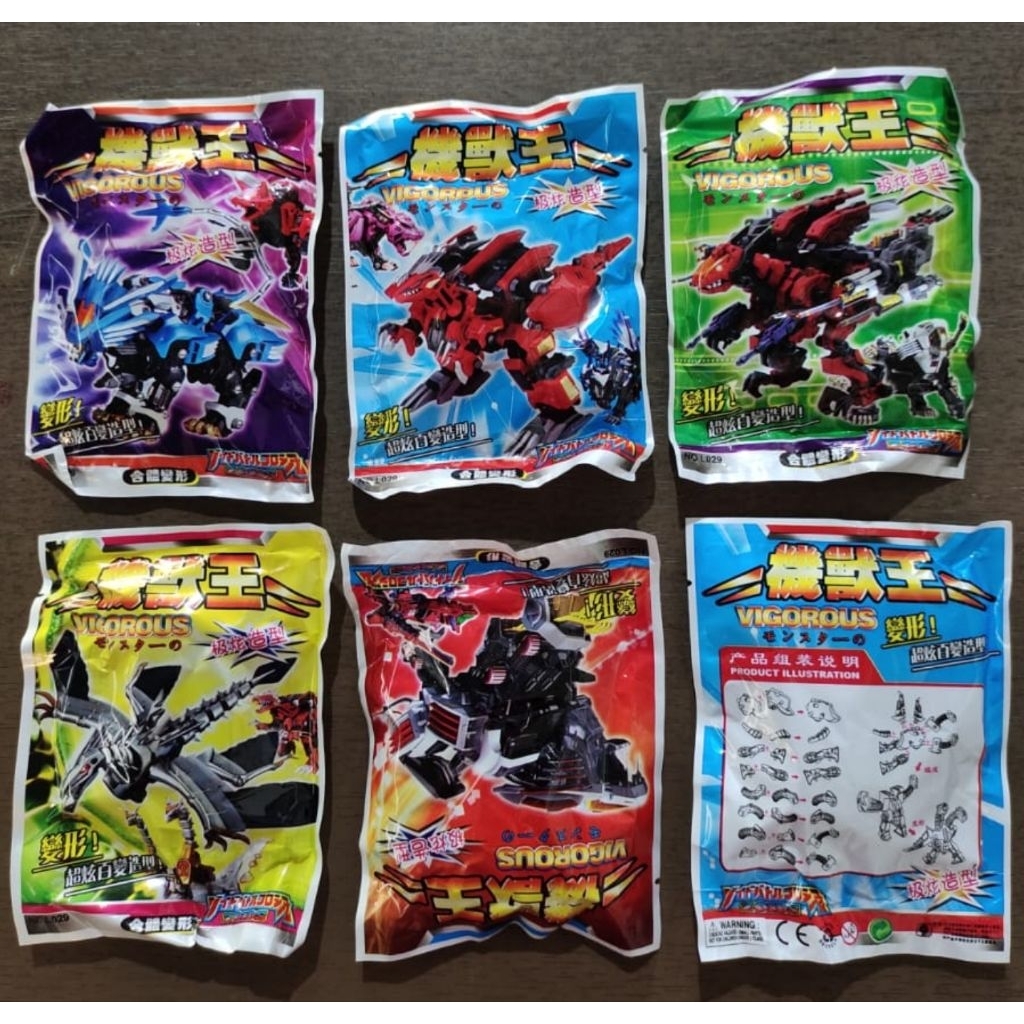 10 pcs Bongkar pasang robot plastik grosir mainan murah buat jual kembali