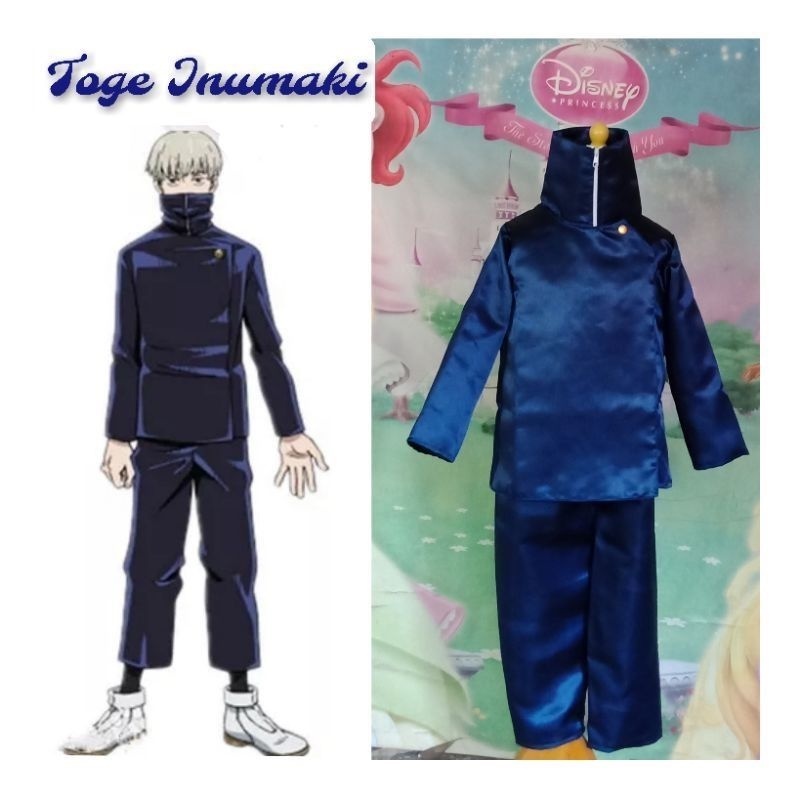 Toge Inumaki Cosplay Anime Kostum Jujutsu Kaisen Boy dan Dewasa