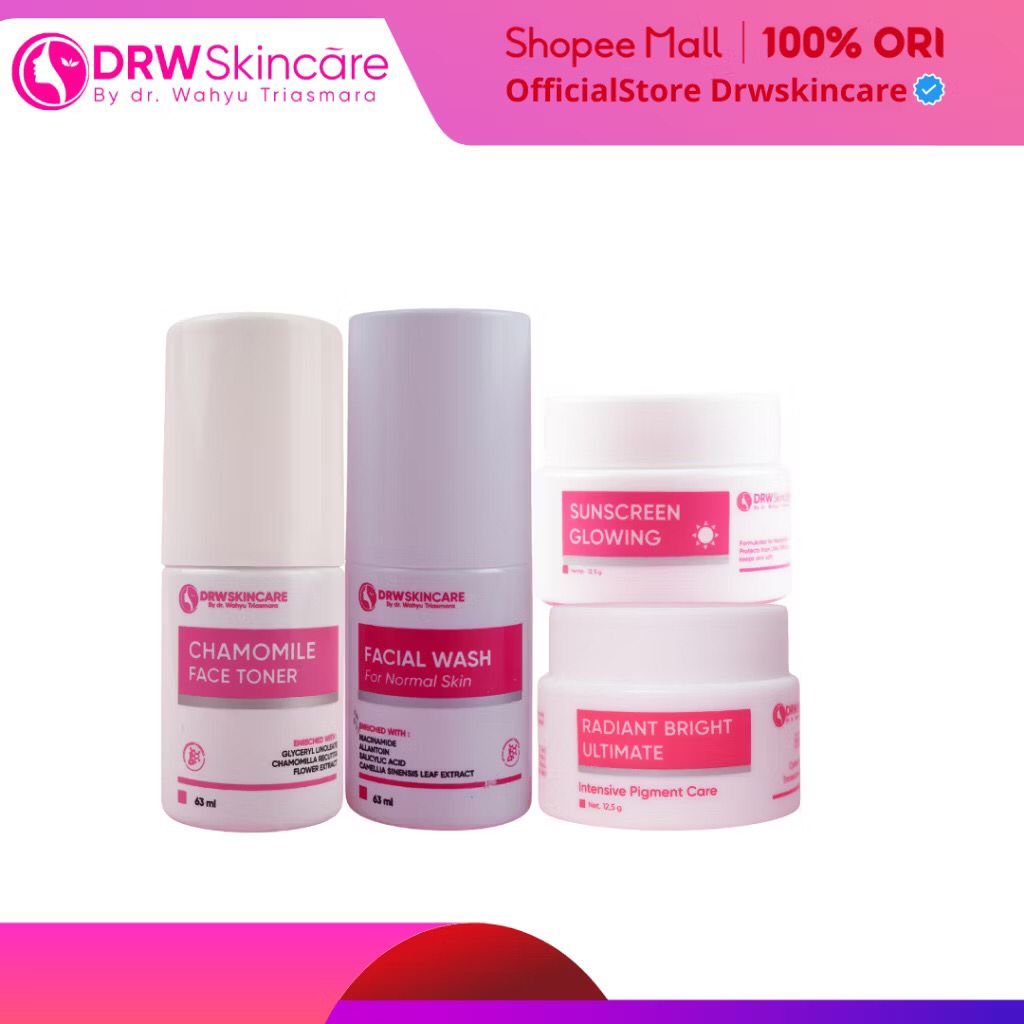 DRW Skincare Paket Radiant Series dan Glow Boster DNA Salmon