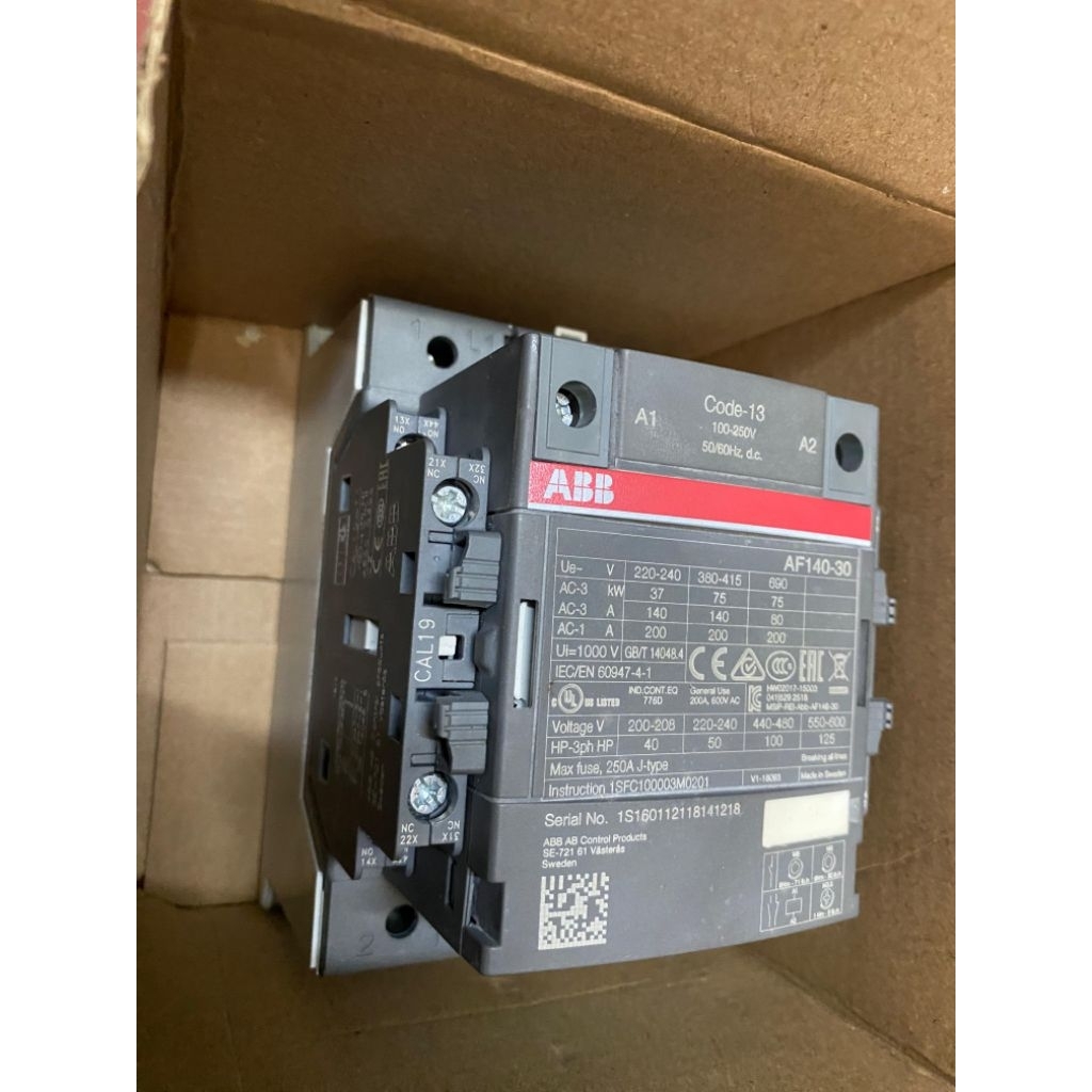 CONTACTOR_ABB_AF_140-30_ORIGINAL