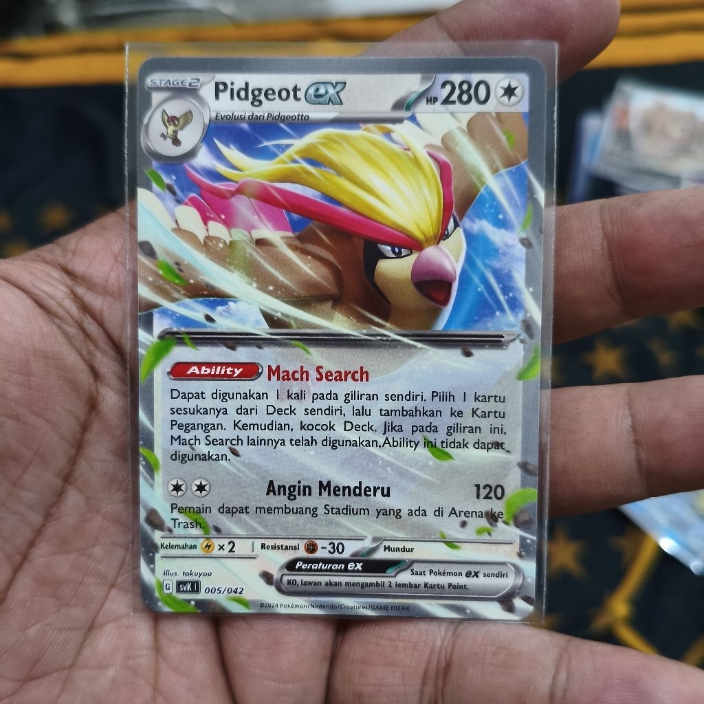 pidgeot ex rr tcg pokemon / kartu pokemon