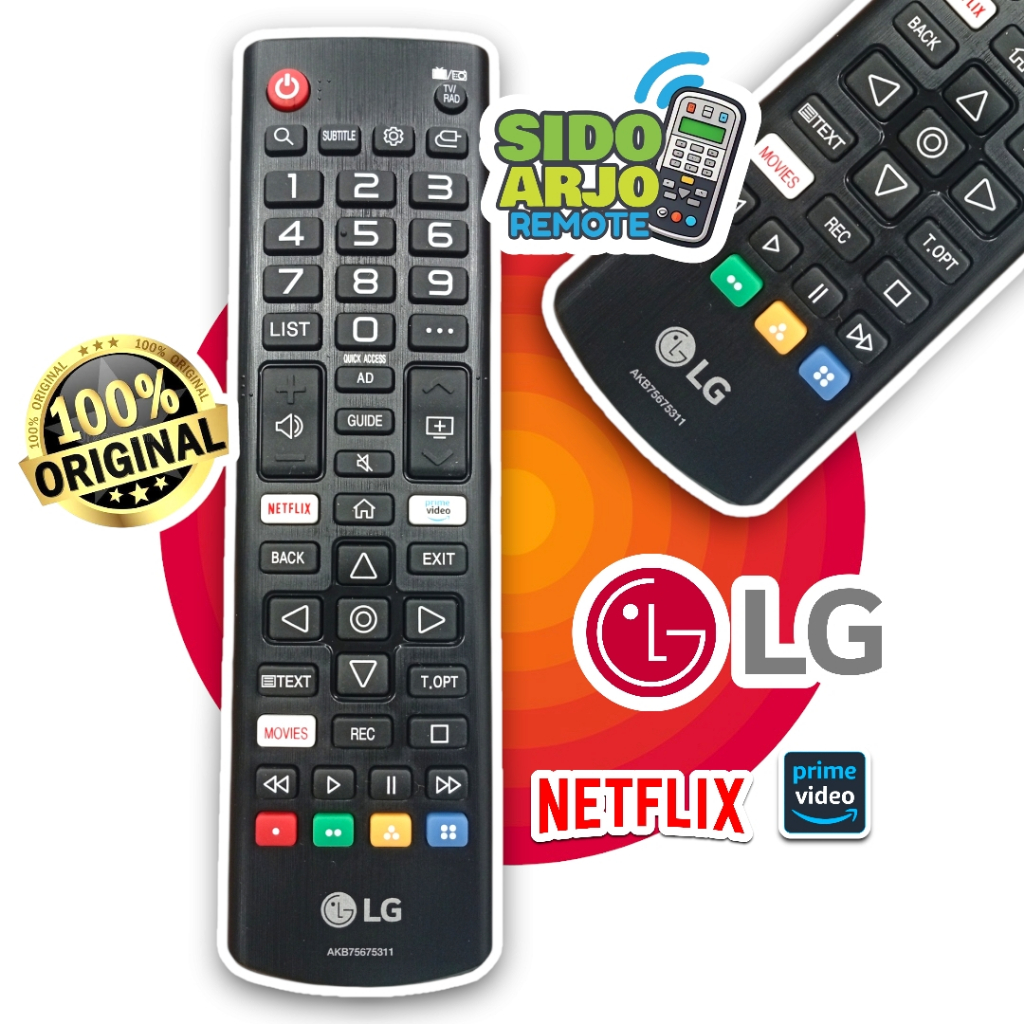 REMOTE TV LG LED SMART AKB75675311 ORIGINAL