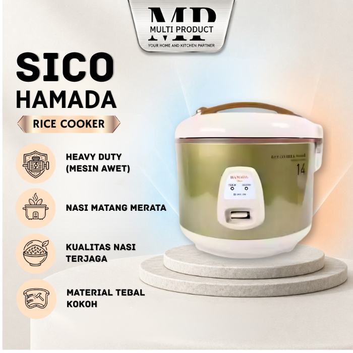 SICO HAMADA Rice Cooker  2,5 Liter HR 1411
