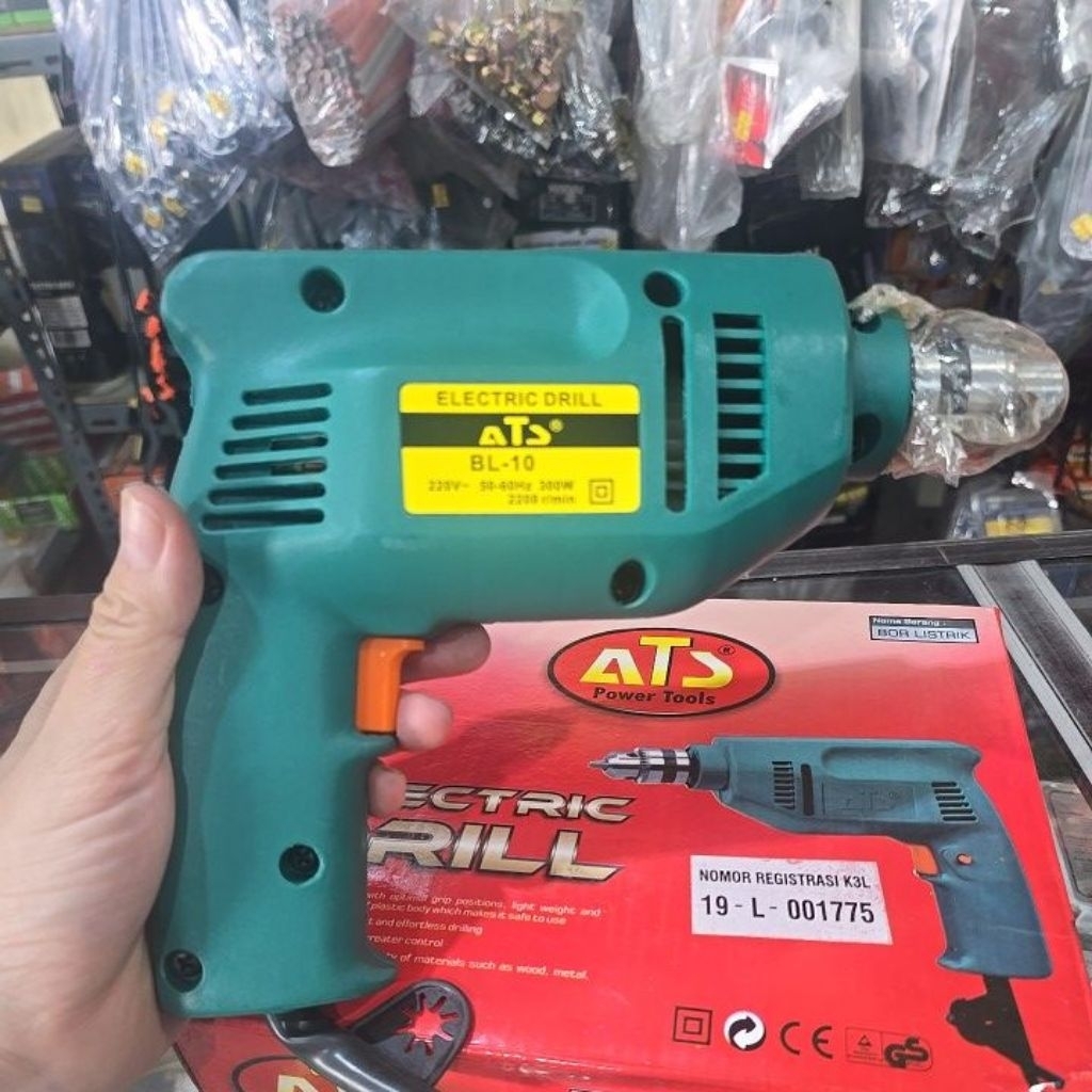 mesin bor listrik ats BL-10 ( satu arah) / bor listrik ats 10mm