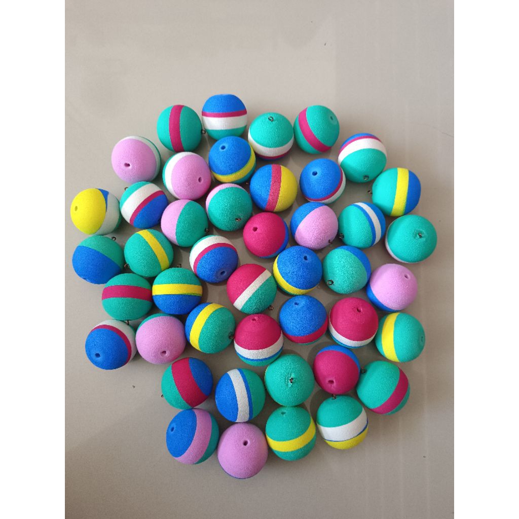 PELAMPUNG PANCING BUSA KECIL 3cm (4pcs) WARNA RANDOM