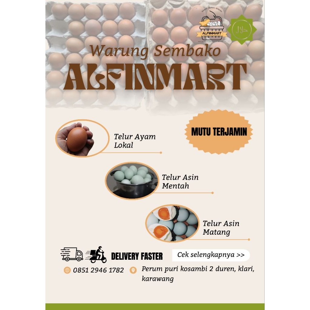ALFINMART Telur Asin Mentah & Matang Gurih Masir