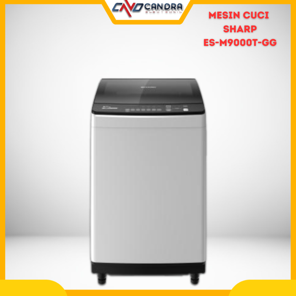 Mesin Cuci 1 Tabung  Otomatis 9kg Sharp ES-M  9000TGG