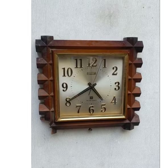 jam dinding transistor citizen minus lawas jadul