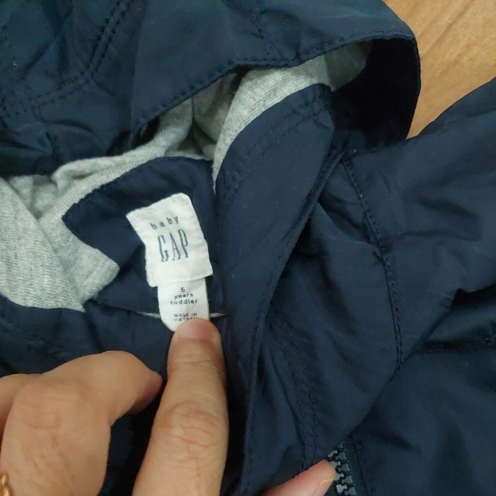 GAP JAKET ANAK ORIGINAL STORE HOODIE MANTEL PL LIKE NEW NAVY